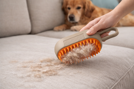 “Steam Pet Brush – Removes Hair Fast & Keeps Your Pet Calm”