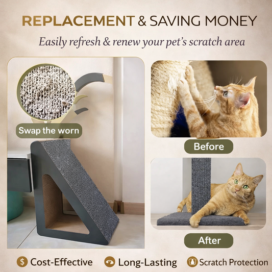 FurGuard™ Premium Scratch Protection Panels – Luxury Self-Adhesive Cat Furniture & Wall Protector (Custom Cut, Multi-Surface, Removable)
