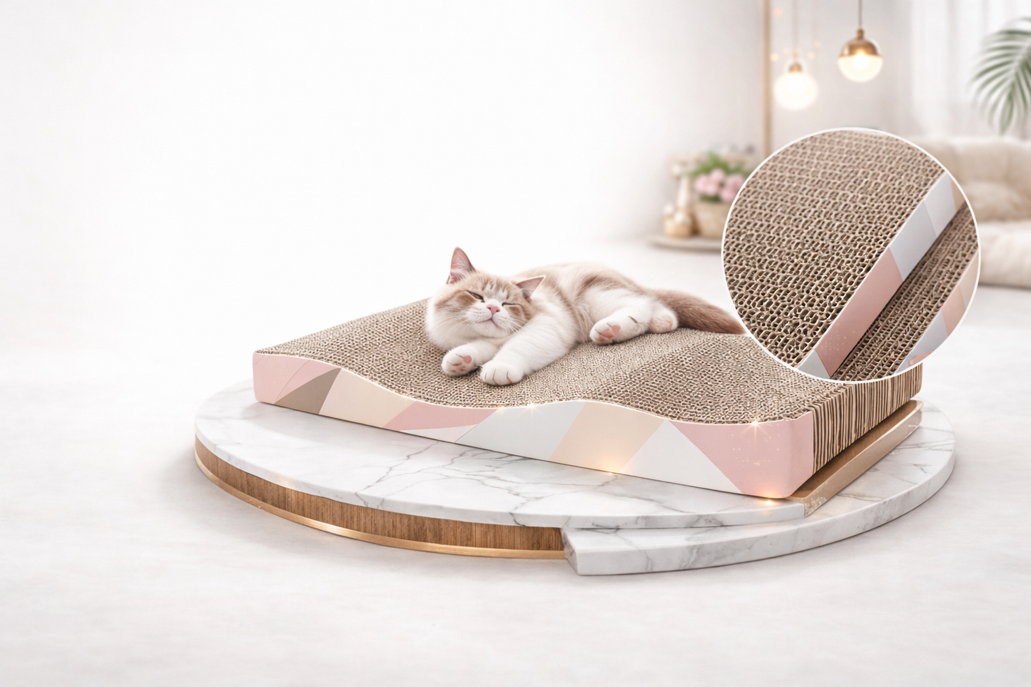 CloudLounge™ Corrugated Cat Scratcher Bed