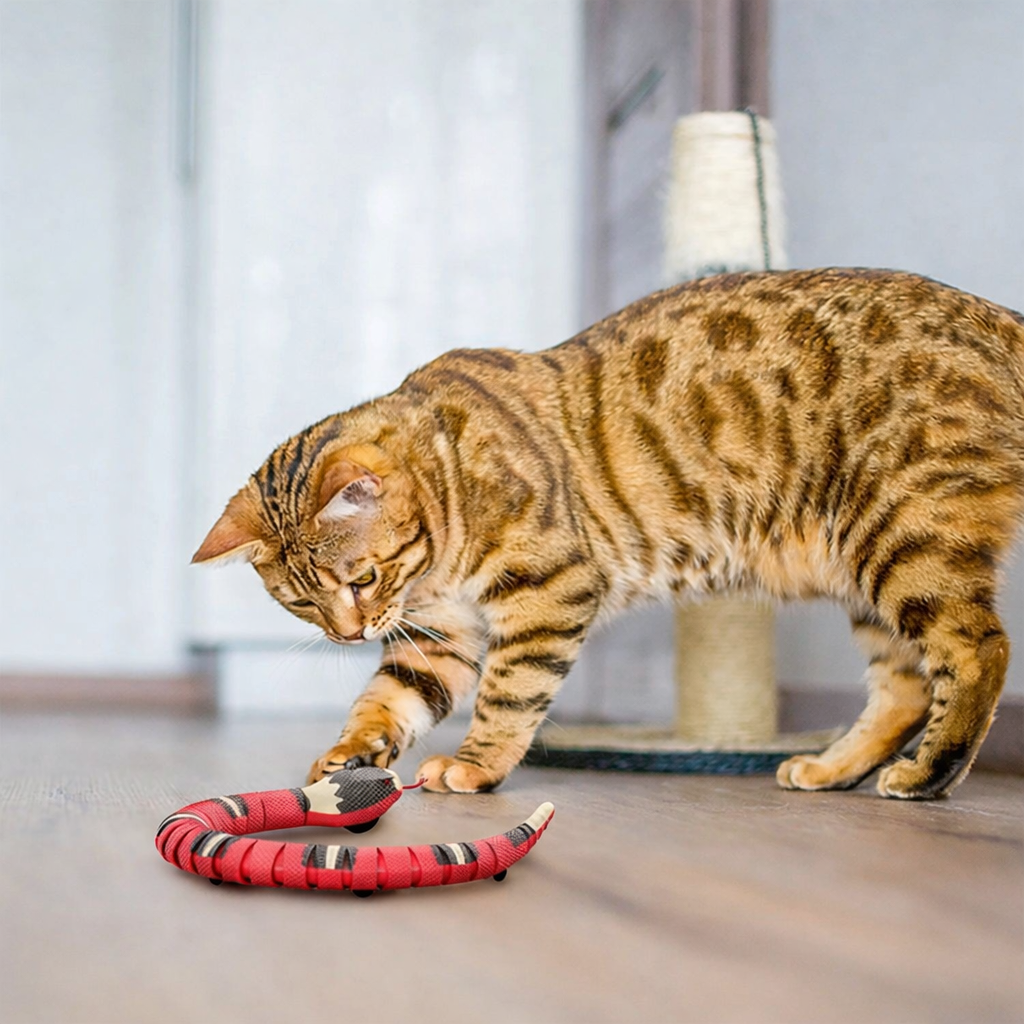 Élan Serpent™ — Intelligent Motion Sculpture for Cats